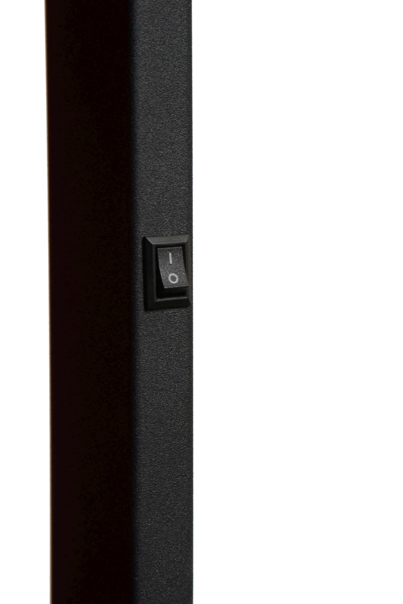 Lucide MIZUKO - Stojacia lampa na čítanie - Ø 13 cm - 1xE14 - Čierna